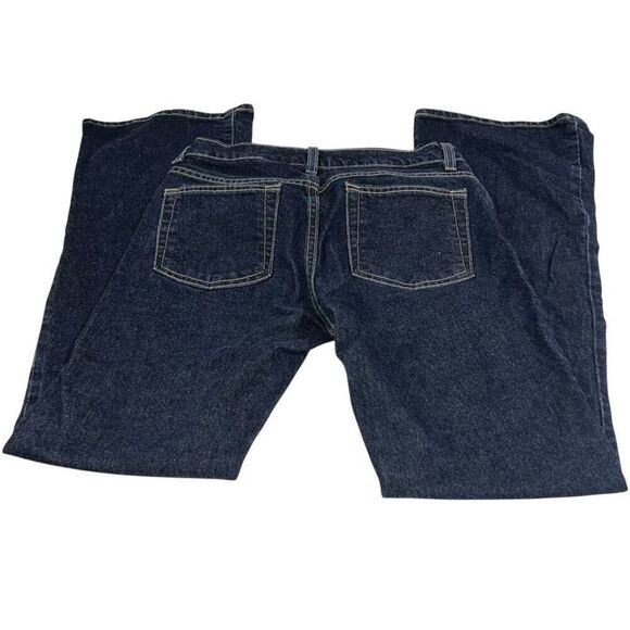 GAP Low Rise Flare Dark Wash Jeans - Size 6‎ - Picture 2 of 8